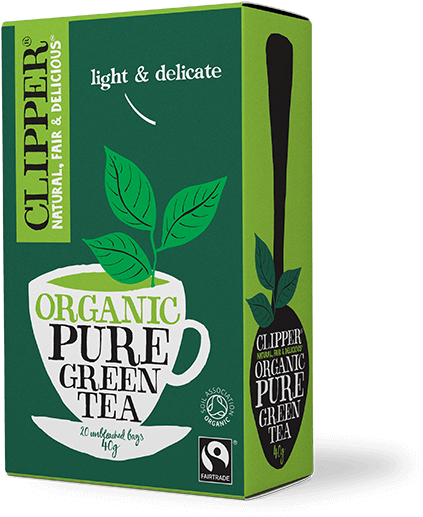Organic Fairtrade Pure Green Tea 20 Bags - Clipper Organic Pure Green Tea 20 Bags (600x600), Png Download
