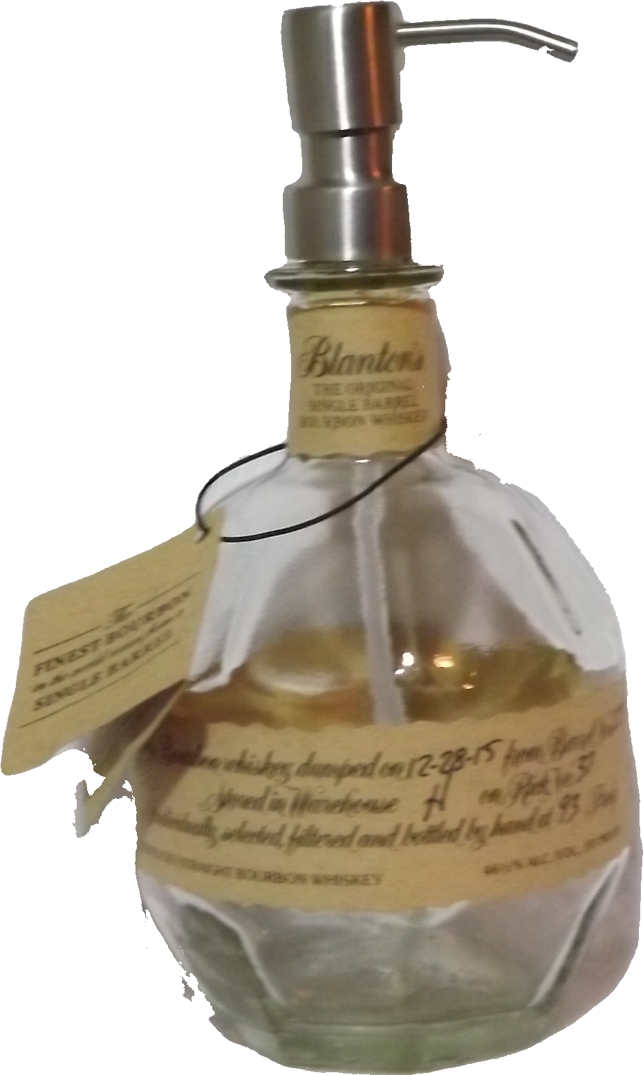 Blanton's Bottle Soap Dispenser - Blanton's (1051x1660), Png Download