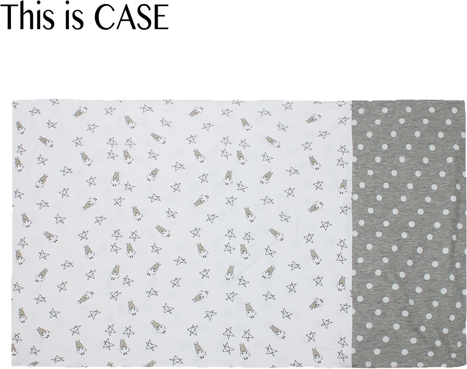Bed-time Buddy Case White Small Star & Sheepz Grey - Polka Dot (1000x1000), Png Download