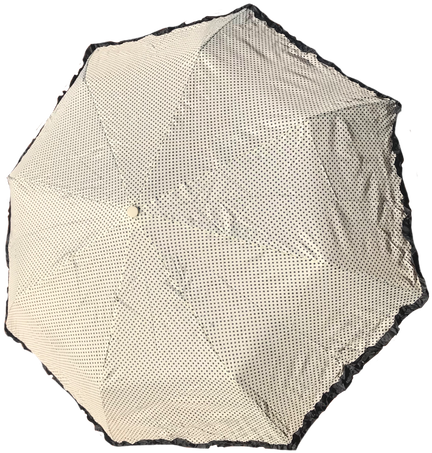 White Polka Dot - Umbrella (498x469), Png Download