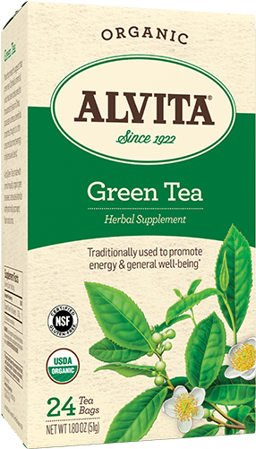Alvita Green Tea Tea Bag - Valerian Root Tea Alvita (500x500), Png Download