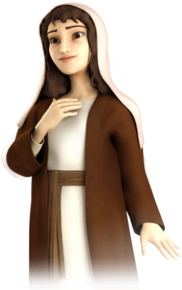 Martha - Superbook Mary (350x420), Png Download