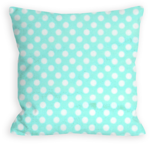 Aquamarine And White Pillow, Cheerful Polka Dot - Krasilnikoff Geschirrtuch Sterne Klein (1024x1024), Png Download