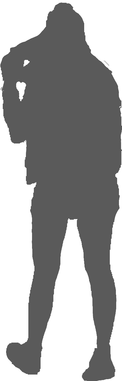 Ex109 Bw Womenwalkingaway Ex109 Color Womenwalkingaway - Silhouette (515x1368), Png Download