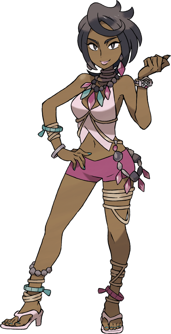 Pokemon Sun And Moon Olivia (656x1280), Png Download