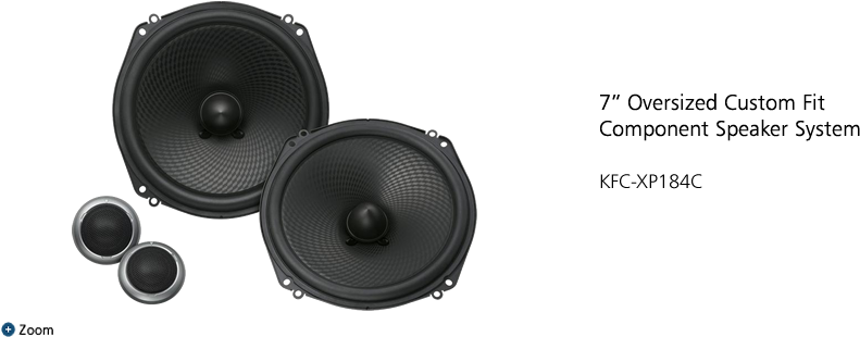 Kfc-xp184c - Kenwood Excelon Kfc-xp184c 2-way Speaker (899x379), Png Download