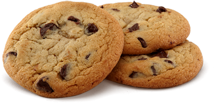 3 Chocolate Chip Cookies - Mcdonalds Ice Cream And Cookies (500x500), Png Download