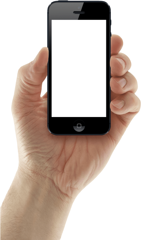 Hand Holding Iphone Png Free Images Toppng - Hand Holding Cellphone Png (480x813), Png Download