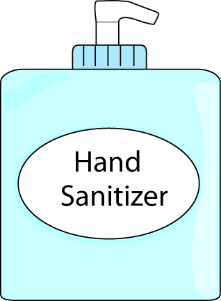 Hand Sanitizer Clip Art (318x433), Png Download