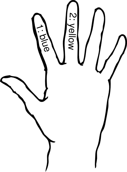 Hand Black And White Right Hand Clipart Black And White - Hand Clipart Black And White (438x595), Png Download