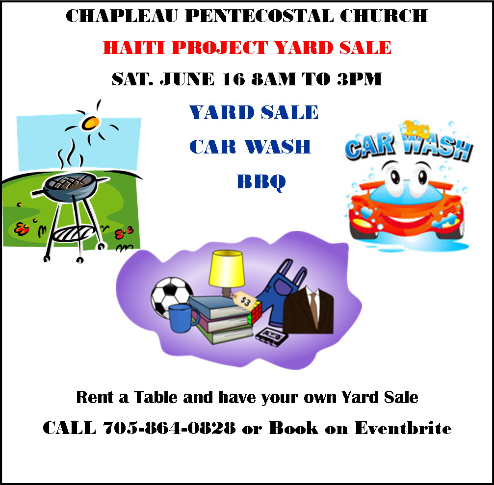 Download Chapleau Pentecostal Church Haiti Project Yard Sale Full Size PNG Image PNGkit