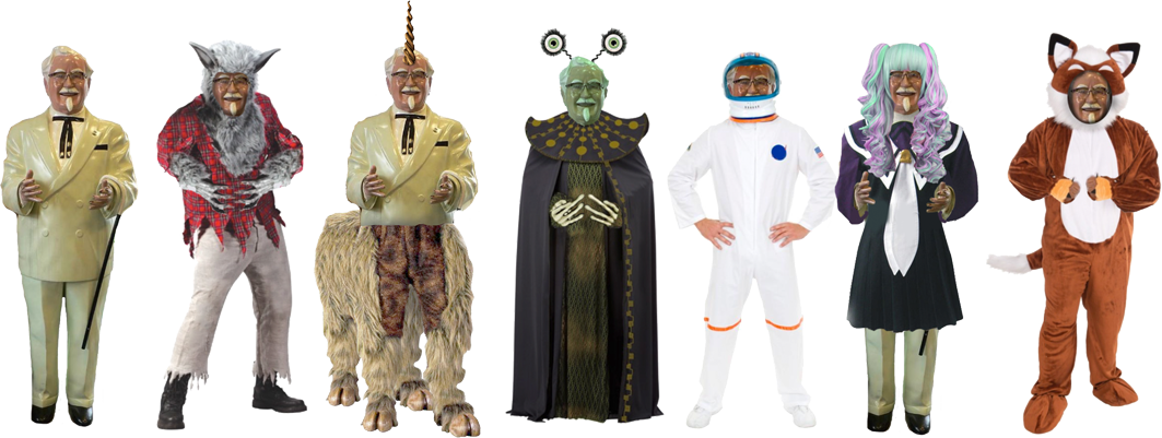This Has The Potential To Be The Christmas Toys Of - Robot Colonel Sanders (1063x401), Png Download