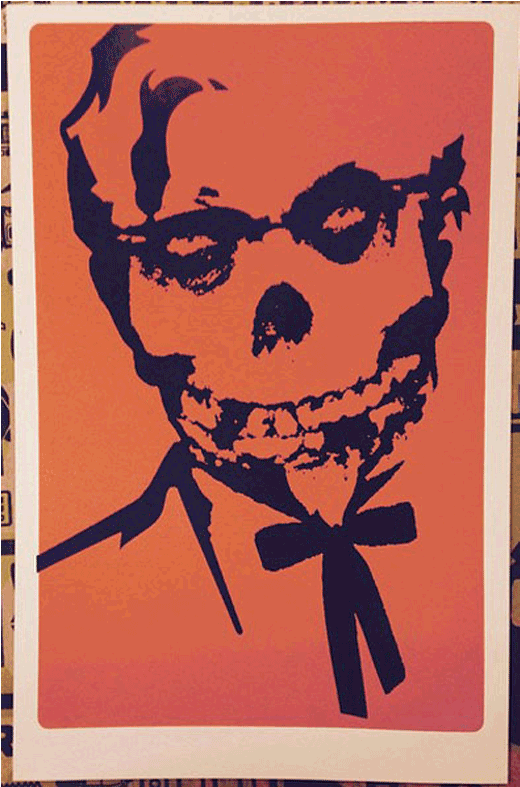 Misfit Colonel - Sticky Pig Misfits Skull Danzig Vynil Car Sticker 4 (800x786), Png Download