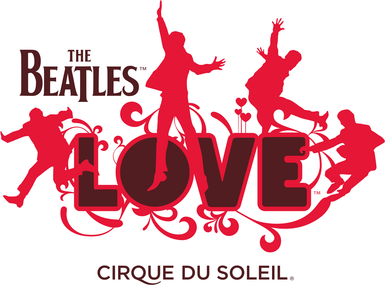 The Beatles Logo Transparent Png Sticker - Las Vegas Beatles Love (1280x969), Png Download