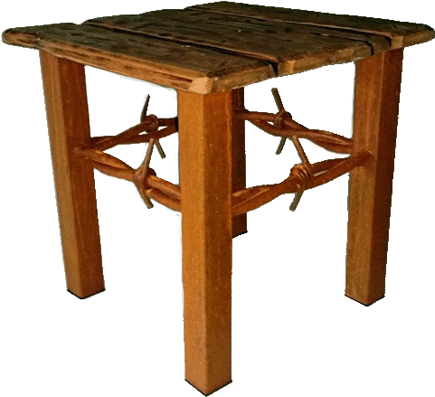 Big Barb Wire End Table - Barbed Wire (800x600), Png Download