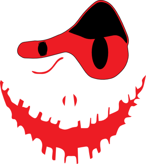 Scared - Oogie Boogie Man Face (486x547), Png Download