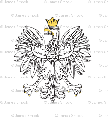 Polish Eagle With Gold Crown - Poland Coat Of Arms Vector (354x400), Png Download