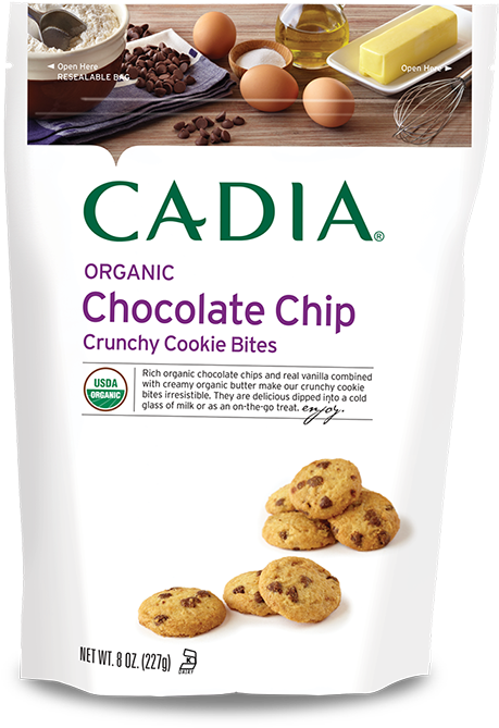Rich Organic Chocolate Chips And Real Vanilla Combined - Cadia Organic Animal Cookies 8 Oz (700x700), Png Download