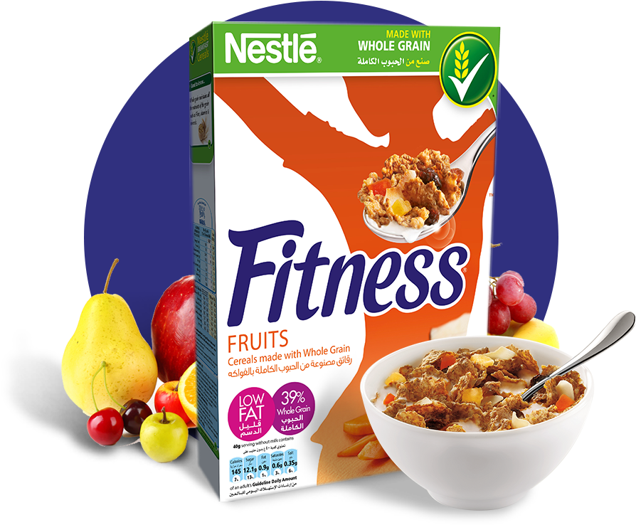 Nestlé® Fitness® Fruits Breakfast Cereal - Nestle Fitness Fruit Cereal (900x900), Png Download