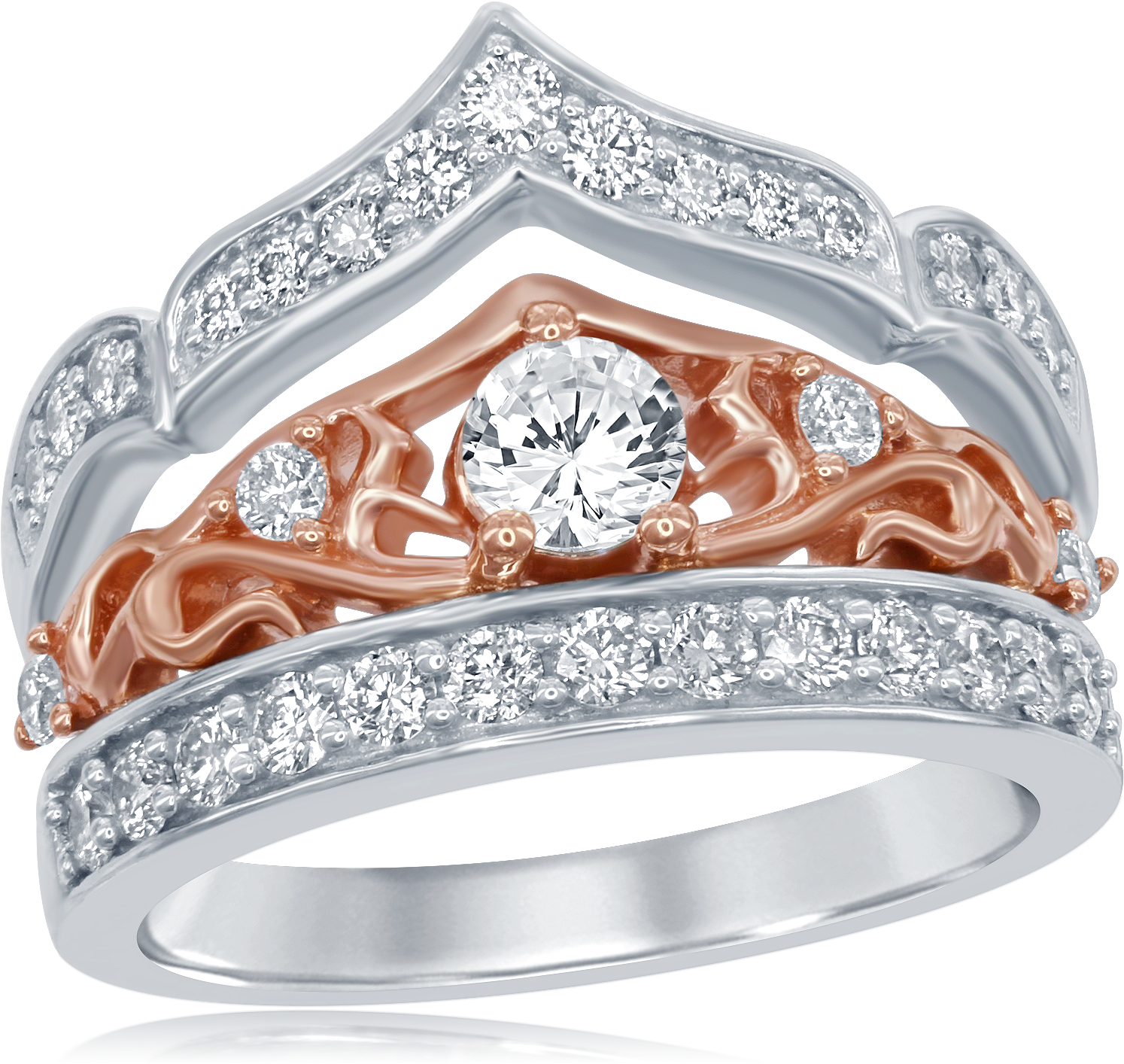 Disney Enchanted Princess Tiara - Enchanted By Disney 1 C.t. T.w. Diamond 14k White Gold (2000x2000), Png Download