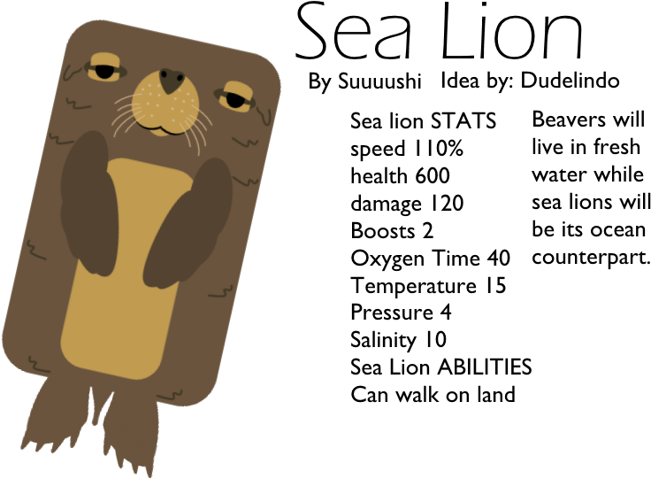 Animal[animal] Sea Lion - Illustration (800x600), Png Download