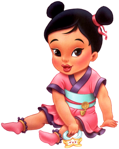 Principesse Disney Wallpaper Entitled Little Mulan - Little Mulan (417x500), Png Download