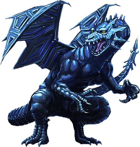 Snow Dragon - Ice Dragon Transparent Background (458x483), Png Download