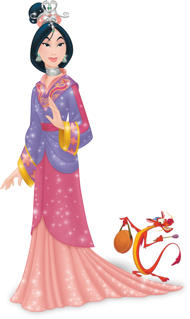 Marcadores - Png,princesa Mulan - All Disney Princesses Separate (376x629), Png Download