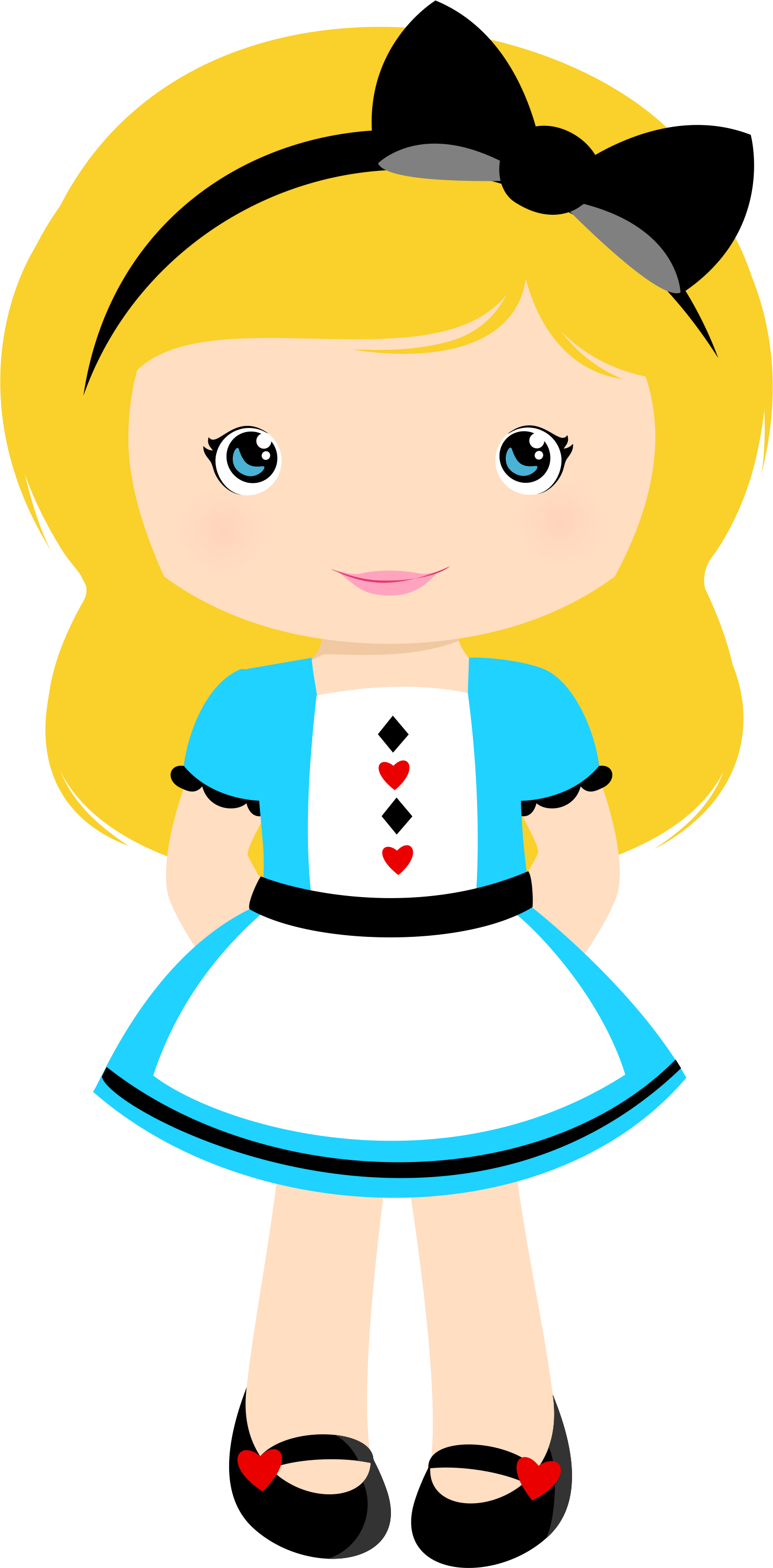 Babies Clipart Alice In Wonderland - Alice Minus (1481x3001), Png Download