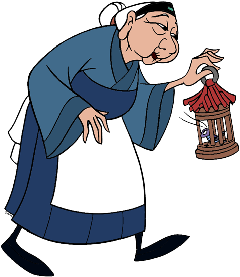Back To Mulan Clip Art Menu - Grandmother Fa (479x554), Png Download