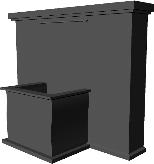 And Here Are The Uv Maps For The Queen's Podium And - Cupboard (960x540), Png Download