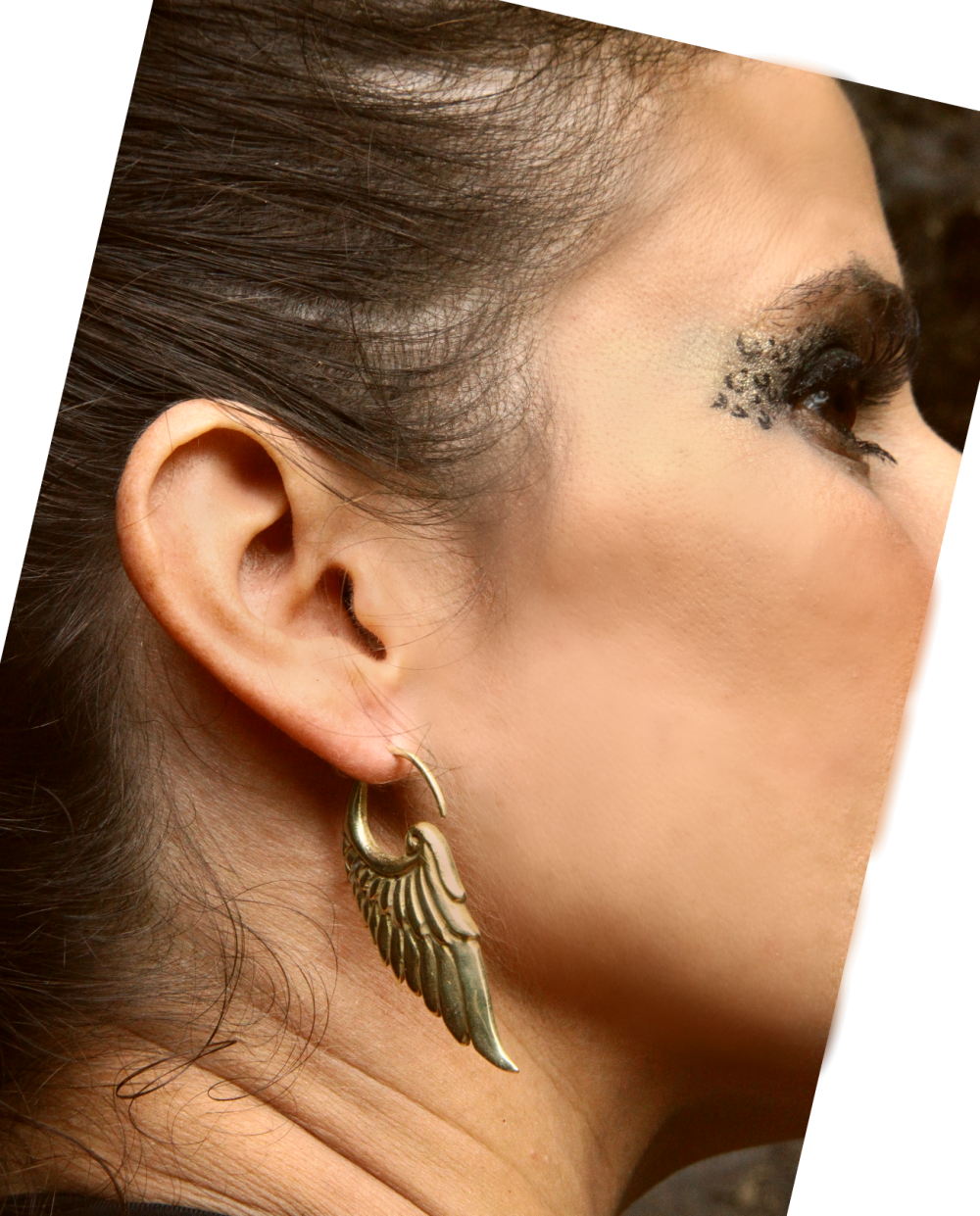 Erbs04 Unique Brass Earring Www - Earring (1000x1241), Png Download