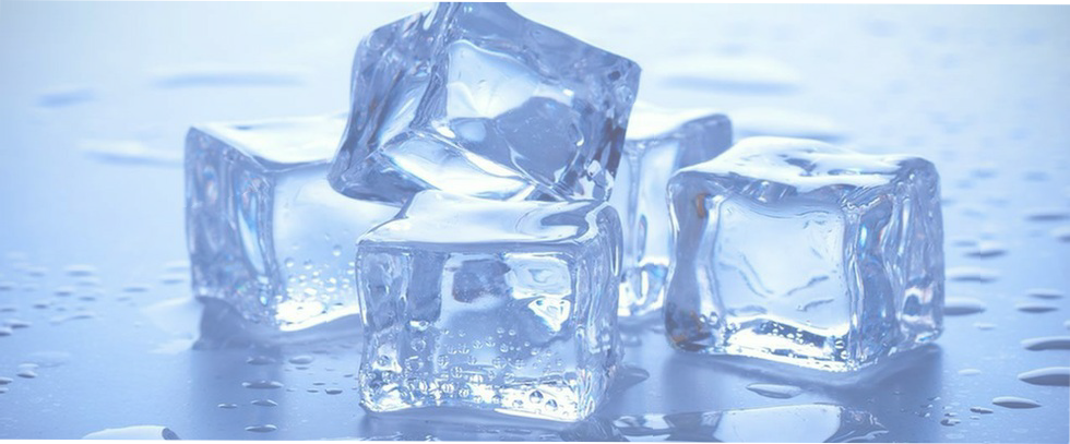 Melting Ice Blocks - Ice Cubes And Blocks (980x407), Png Download