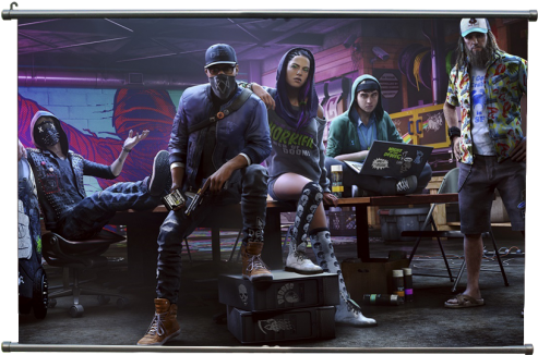 4k Watch Dogs 2 (500x500), Png Download