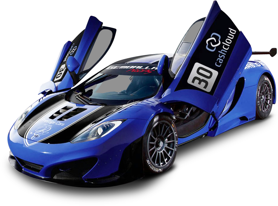 Mclaren Mp4 12c Gt3 Racing Car Png Image - Race Car Png (1019x761), Png Download