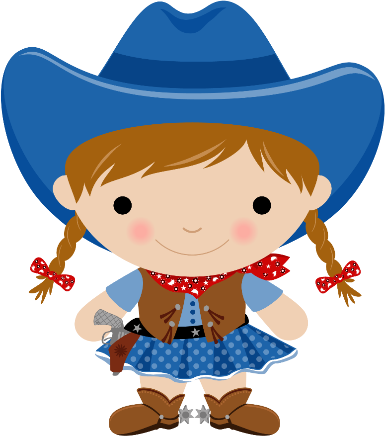 Cowboy E Cowgirl - Cowgirl And Cowboy Clipart (900x900), Png Download