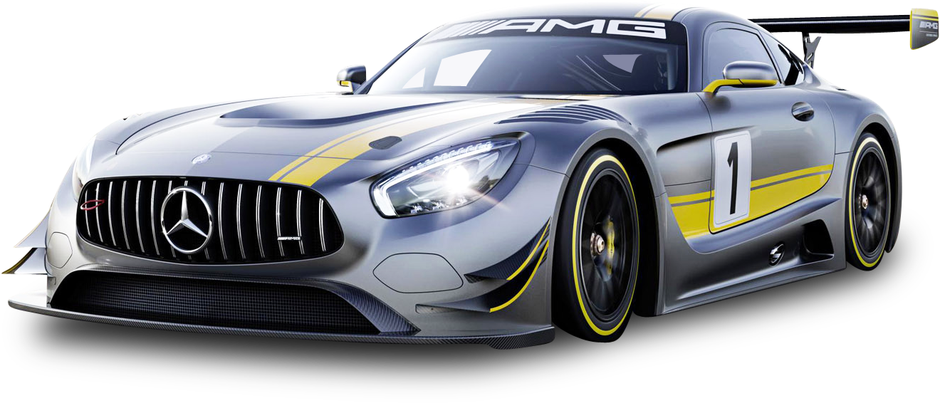 Race Car Png - Mercedes Amg Gt3 Png (1398x658), Png Download