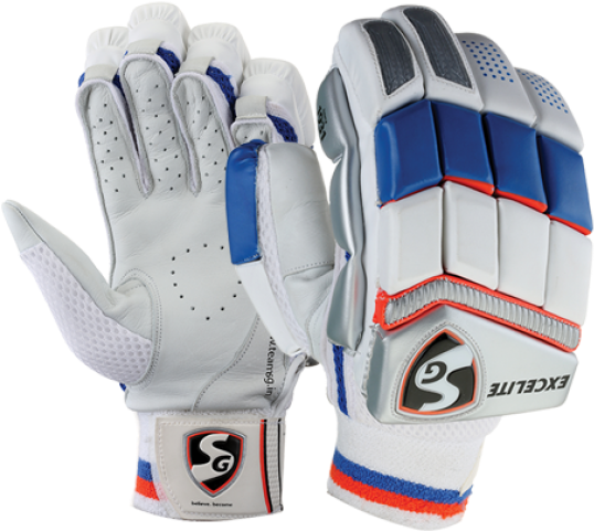 Sale Sg Cricket Batting Gloves Excelite Back Image - Sg Cricket Batting Gloves (590x590), Png Download