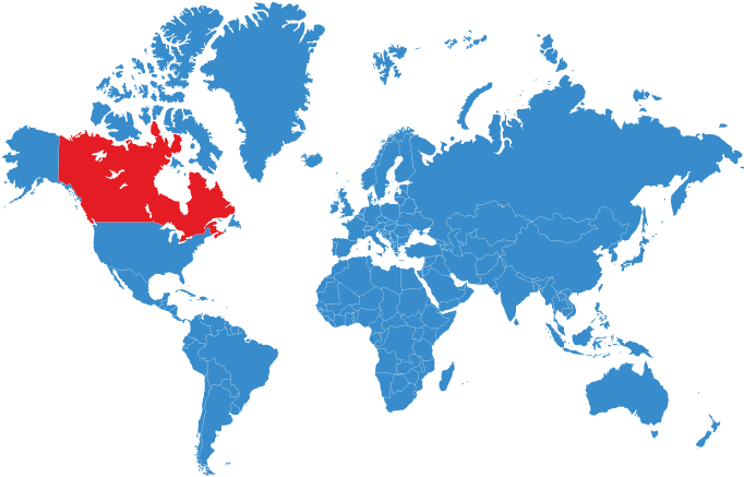 Canada - Countries Using Mm Dd Yyyy (700x497), Png Download