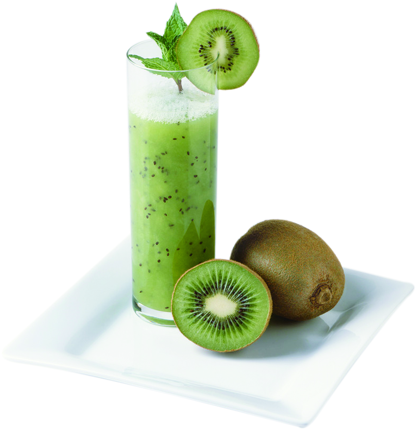 Juice Lemonade Kiwifruit Nectar - Kiwi Fruit (1412x1460), Png Download
