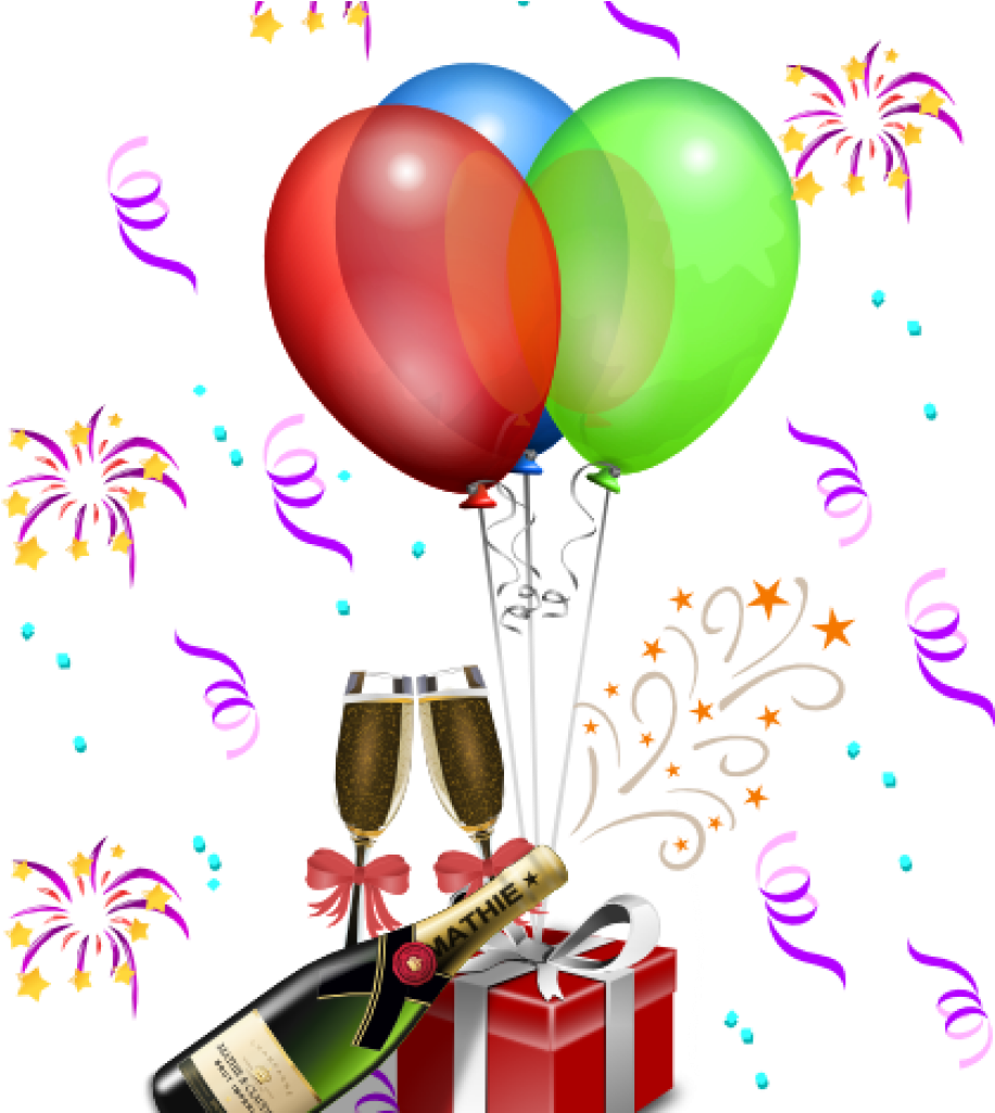 Happy Birthday Clip Art For A Man Free Men Clipart - New Year's Eve Celebration Clip Art (1024x1024), Png Download