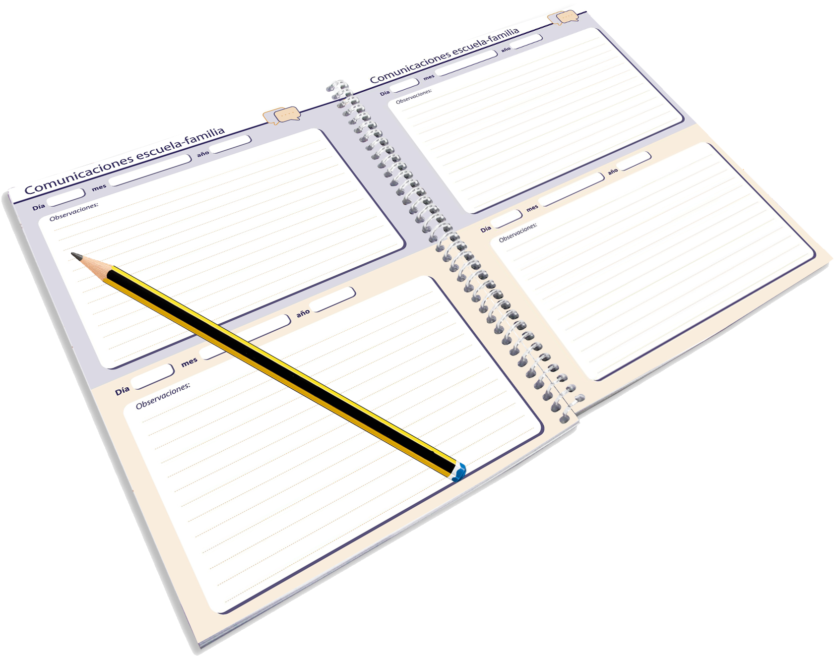 School Diary For Children 3-6 Years - Paper (1740x1368), Png Download