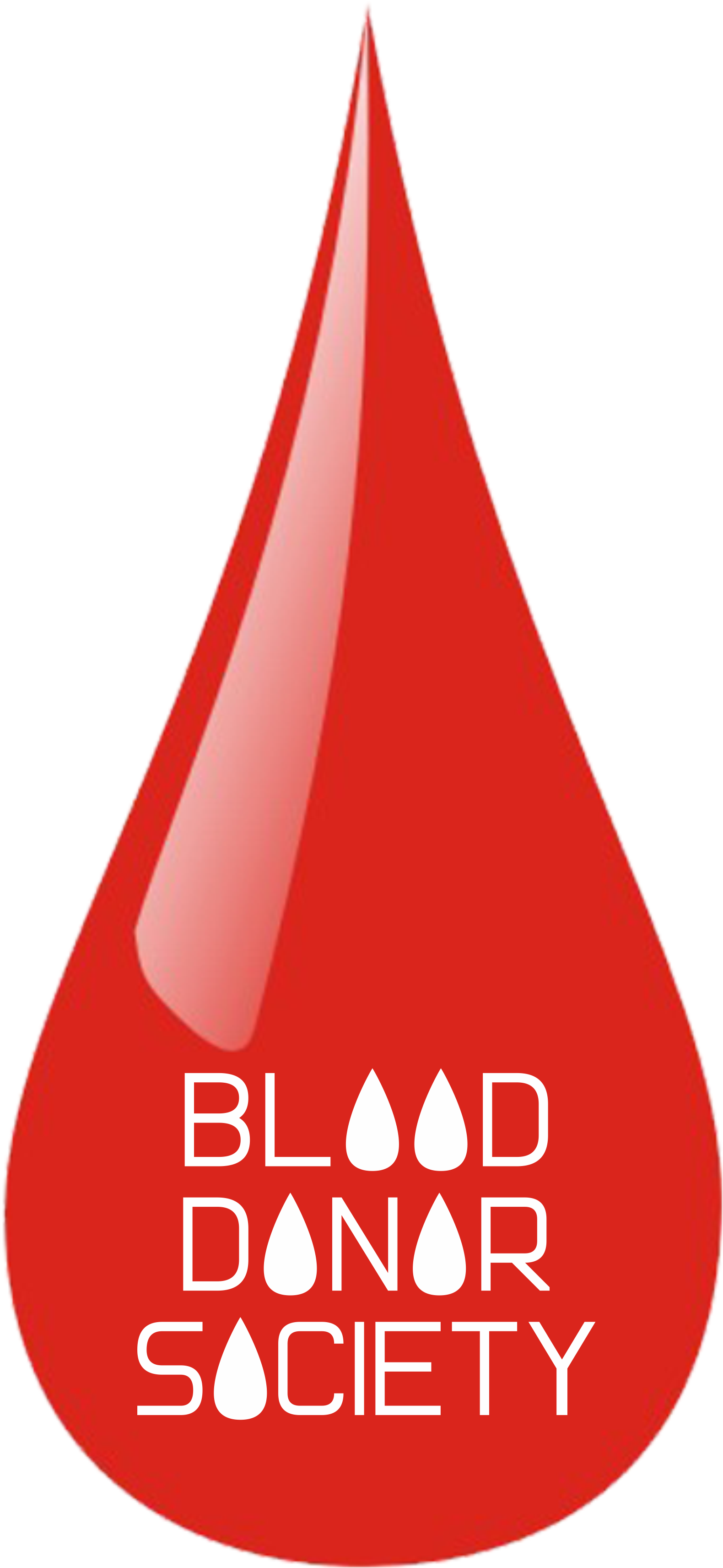 Blood Donor Society - Blood Donor Society Logo (1771x3562), Png Download