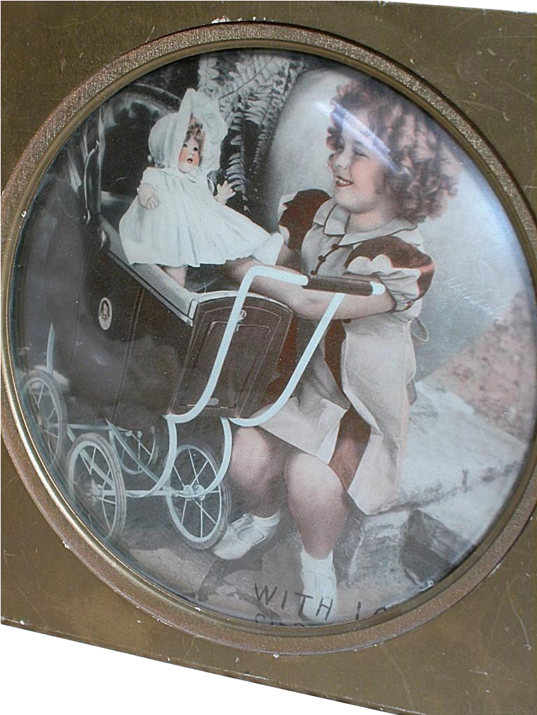 Shirley Temple Framed Picture With Bubble Glass Comes - Picture Frame (1024x1024), Png Download