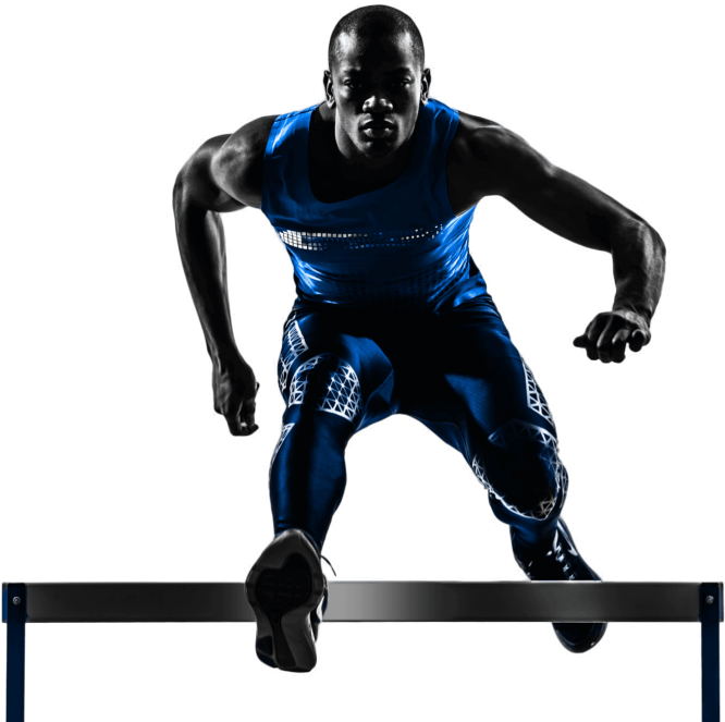 Carrera De Vallas Silueta (1000x671), Png Download