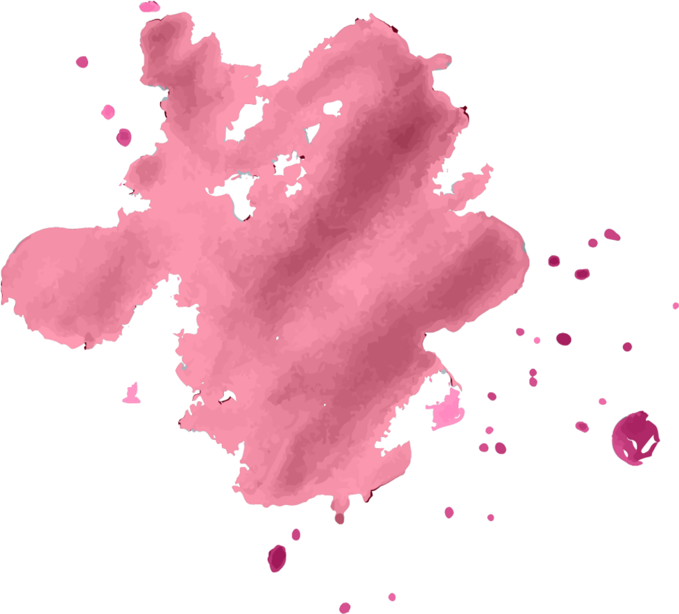 Color Colour Pink Brush Pinkbrush Drip Driping Colordri - Watercolor Painting (1024x1024), Png Download