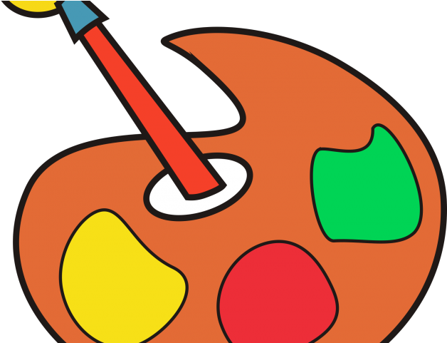 Brush Clipart Colour - Palette (640x480), Png Download