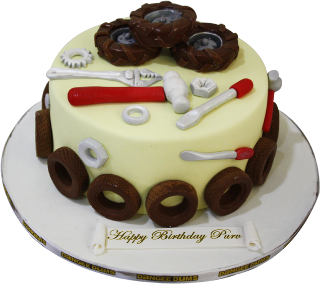 Theme Base Tool Kit Cake - Dangee Dums In Vadodara (1000x700), Png Download