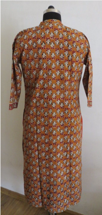 Hand Block Printed Ethnic Kalamkari Cape Kurta With - Day Dress (500x749), Png Download