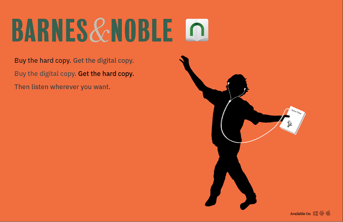 Creating An Ad For An App That Barnes & Noble Had Just - Illustration (1200x776), Png Download